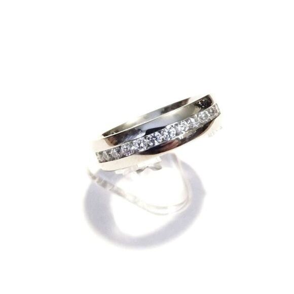 New stainless steel CZ ring 6‎ - Picture 2 of 4